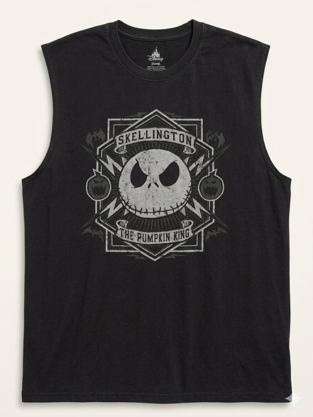 Disney Nightmare Before Christmas Skellington Shirt Black Size XL EUC Unisex